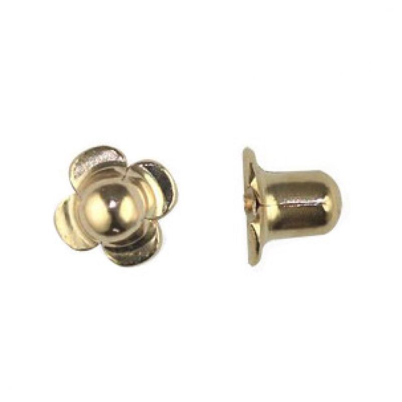 Fermoir à vis pour boucle d'oreille (or jaune 750°) | vendu à l'unité Berceau magique bijoux